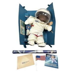 Vtg 1986 Coleco Cabbage Patch Black African American Astronaut Doll No Box AS IS